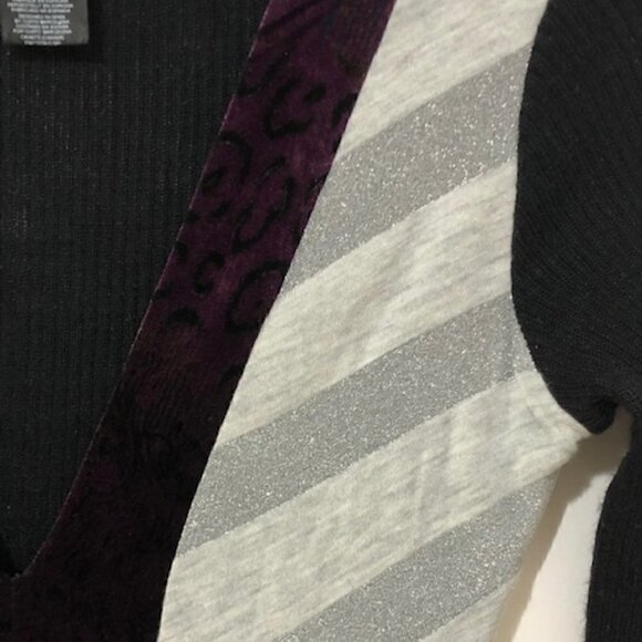 𝅺custo Barcelona Wool Blend Black Fitted Long Sleeve Dress - Picture 3 of 7